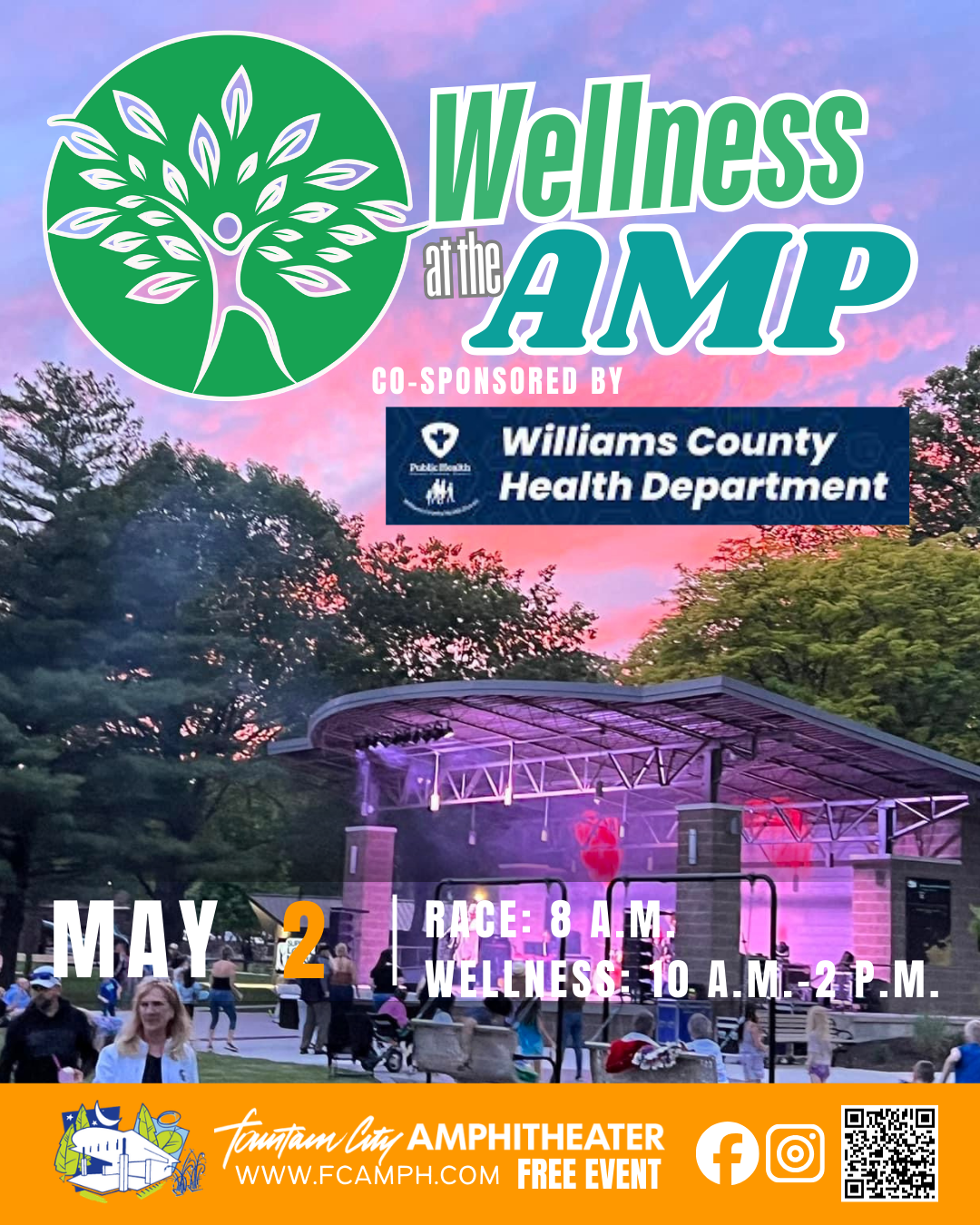 Wellness at the AMP co-sponsored by the Williams County Health Department