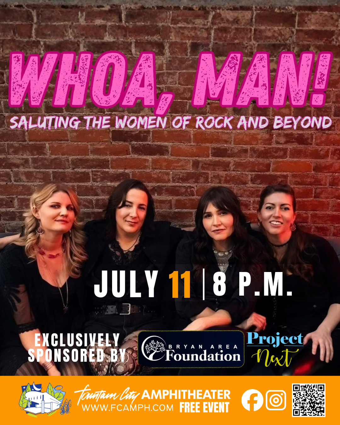 Whoa, Man! exclusively sponsored by Bryan Area Foundation and Project Next
