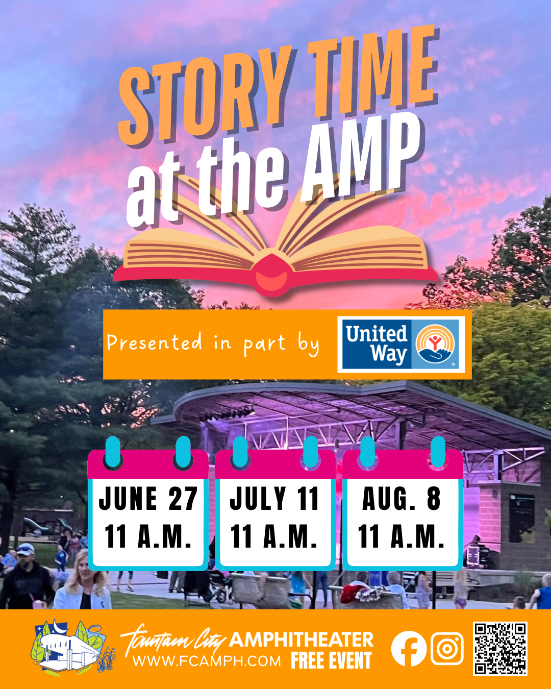 Story Time at the AMP co-sponsored by the United Way of Williams County